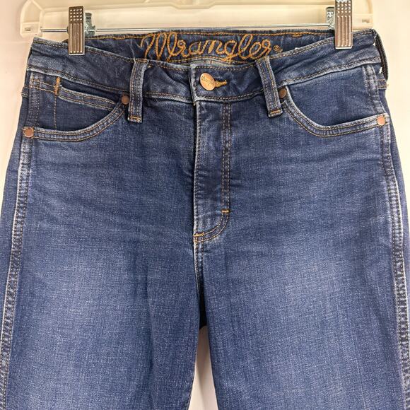 Wranglers Women's High-Rise Slim Boot Bootcut Jeans Size 27 - Picture 2 of 8